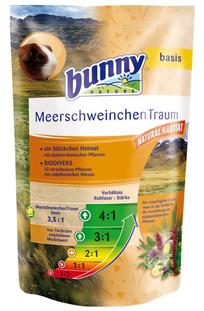 0171 8210 bunny basis 416x635 - Τροφή Bunny για Ινδικό Χοιρίδιο Guinea Pig Dream Basic 1,5kg