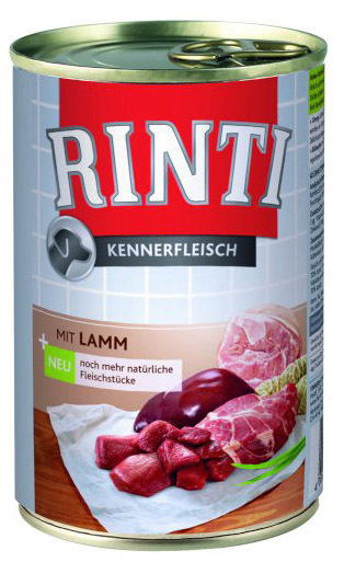 0171 8231 rinti arni - Τροφή Rinti Kennerfleisch Αρνί 800gr.