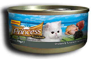 0182 2258 Tuna Chicken Seaweed 80g 324x207 - Κονσέρβα γάτας Princess Premium Κοτόπουλο Τόνος Φύκι Φιλετάκια 70γρ