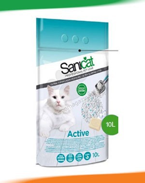 0202 3704 SANICAT ACTIVE ANTIBACTERIAL - Άμμος γάτας Sanicat active antibacterial 10lt
