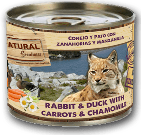 0206 4874 konserba gatas natural greatness rabbit duck prox1 - Κονσέρβα γάτας Natural Greatness Rabbit & Duck 200g