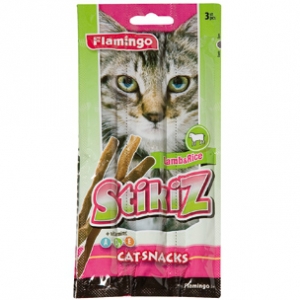 0210 3925 snak gatas flamingo stikiz - Συμπιεσμένο φύλλο catnip γάτας Happy Pet