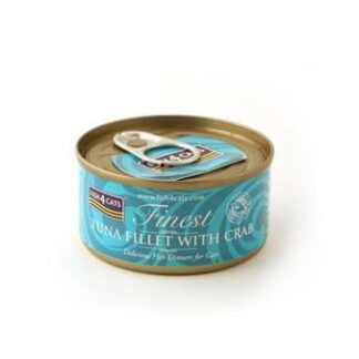 0214 4532 fish 4 cats CRABB 324x324 - 4Cats Finest Tuna Fillet With Crab 70gr