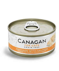 0216 6238 wet cat chicken salmon - CANAGAN FOR CATS  GRAIN FREE FREE RUN CHICKEN 75gr