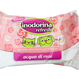 0217 2078 indororina rose 324x324 - Μαντηλάκια καθαρισμού Inodorina για γάτες και σκύλους με άρωμα αλόη 40τμχ