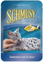 0219 7150 Schmusy cat - Schmusy Φακελάκι Γάτας σε ζελέ Σαρδέλες