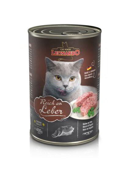 leonardo liver 400g 416x555 - Κονσέρβα γάτας Leonardo Συκώτι 400gr