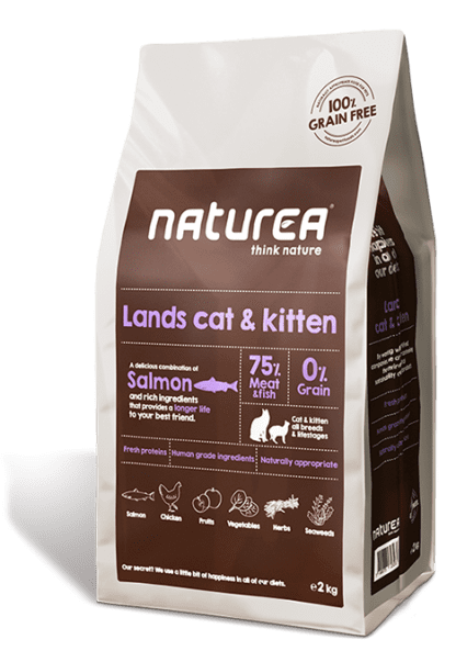 naturea lands kitten 416x603 - Naturea Lands Cat & Kitten 2kg