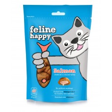 snak gatas feline happy solomos - Σνακ Γατας FELINE HAPPY SALMON - 60gr