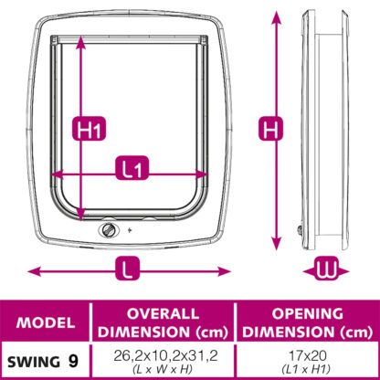 ΠΟΡΤΑΚΙ FERPLAST SWING 9 WHITE - Image 2