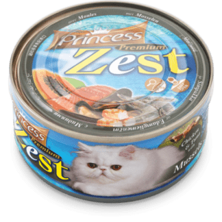 zest tuna mussels 324x324 - Princess Zest Chicken & Tuna with Mussels 170g