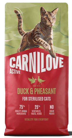 Carnilove Active® Duck & Pheasant for Sterilised Cats 2kg 1 carnilove duck pheasant cat