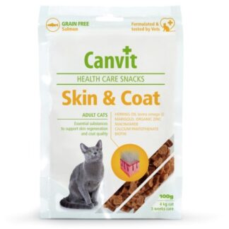 Canvi skin and coat 324x324 - Canvit Grain Free Cat Snack Skin & Coat 100gr