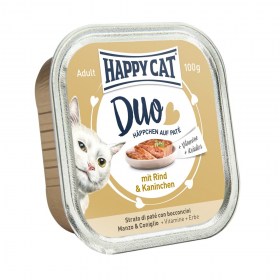 happy cat mosxari kouneli - Happy Cat Duo Κονσέρβα | Βοδινό-Κουνέλι