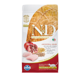nd low grain cat neutered epets qwsb e7 h2fp 3m 324x324 - N&D Low Grain Chicken & Pomegranate Neutered Cat 5KG