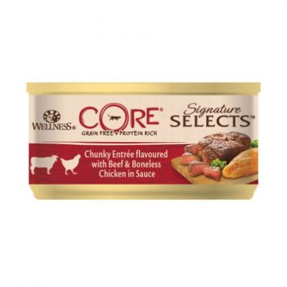 Wellness Core Signature Select Grain Free Κοτόπουλο και Βοδινό 79gr
