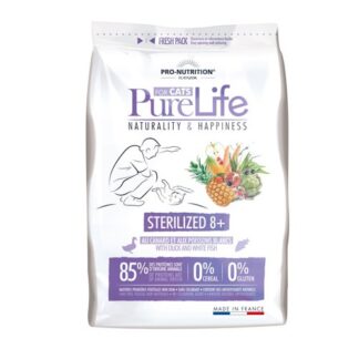 pure life cat sterlised8 324x324 - Pure Life Cat Sterilised 8+   2kg