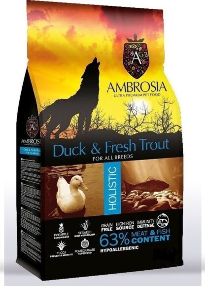 ambrosia grain free duck and trout ksira trofi skylou 1