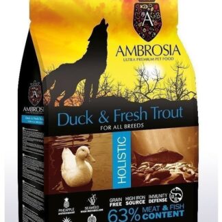ambrosia adult grain free duck fresh trout petopoleion 324x324 - Ambrosia Grain-Free Dog Adult Fresh Trout & Duck 2kg