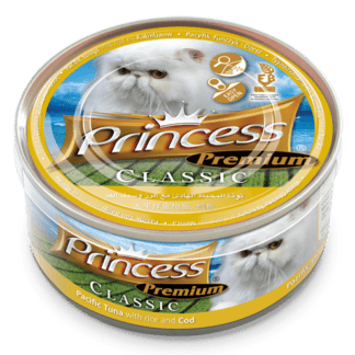 princess cat premium mpakaliaros 324x324 - Princess Pacific Tuna With Rice & Cod 170g