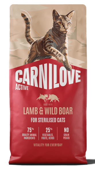 Carnilove Active® Lamb & Wild Boar for Sterilised Cats 400gr 1 carnilove lamb and wild boar