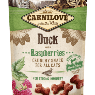 carnilove papia snack gatas 324x324 - Carnilove Snack Fresh & Crunchy Duck with Raspberries 50gr