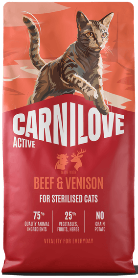 Carnilove Active® Beef & Venison for Sterilised Cats 6kg 1 carnilove beef and venison