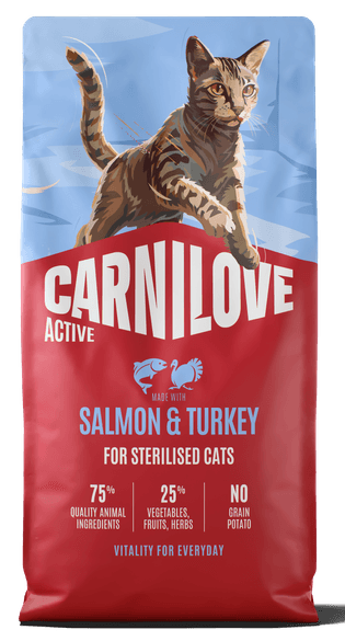 Carnilove Active® Salmon & Turkey for Sterilised Cats 6kg 1 carnilove sterilised salmon turkey