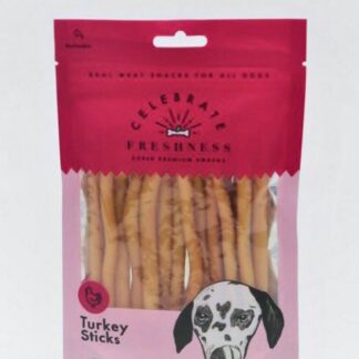 Turkey Sticks Celebrate freshness dog snack