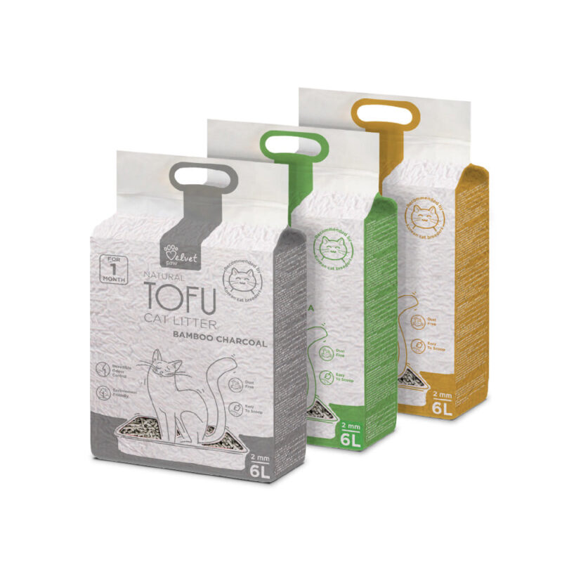 VELVET PAW TOFU CAT LITTER, 6lt Original Πετοπωλείον