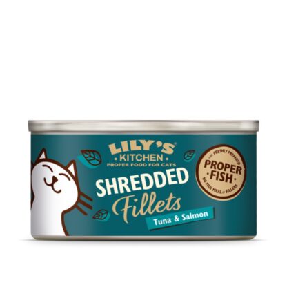 Lily's Kitchen Tuna Salmon shredded fillets φιλετο τονος και σολομος