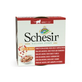 schesir salads poke tuna anchovies sweet potato cranberries petopoleion can 85gr