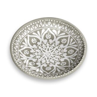 Boho Medallion Pet Saucer Taupe 177 ml