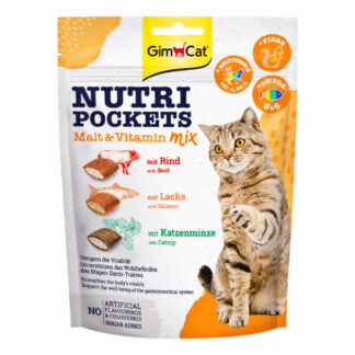 GimCat Nutri Pockets Malt & Vitamin Mix 150g