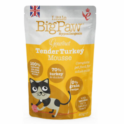 Little Big Paw Hypoallergenic Γαλοπούλα Μους 85g