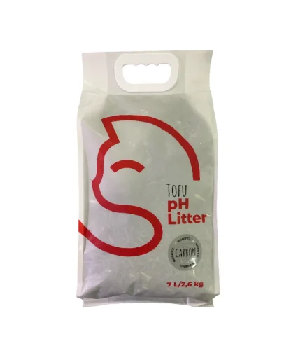 Kitties Tofu Άμμος Γάτας με Δείκτη pH – Ενεργός Άνθρακας 7L