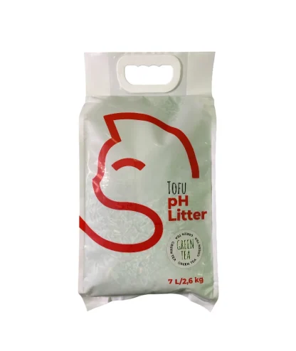 Kitties Tofu Άμμος Γάτας με Δείκτη pH – Πράσινο Τσάι 7L