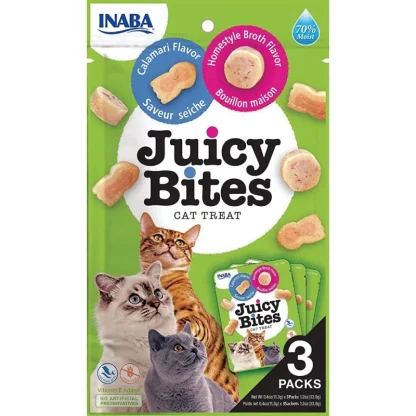 Churu Cat Juicy Bites Homestyle Broth and Calamari