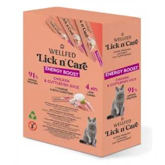 Λιχουδιά Γάτας Wellfed Lick N’ Care Energy Boost 15gr