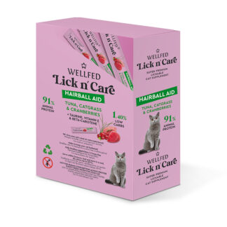 Λιχουδιά Γάτας Wellfed Lick N’ Care Hairball Aid 15gr