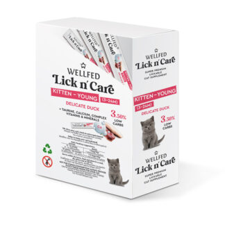 Λιχουδιά Γάτας Wellfed Lick N’ Care Kitten-Young 15gr