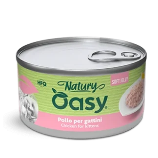 Oasy Natury Φιλέτο Κοτόπουλο για γατάκι σε μαλακό ζελέ 85g