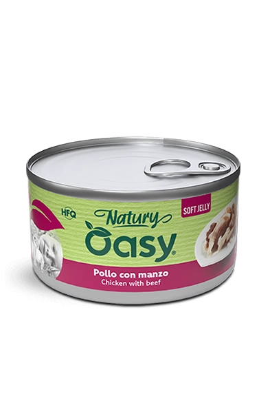 Oasy Natury Φιλέτο Κοτόπουλο με Βοδινό σε μαλακό ζελέ 85g 1 Oasy Natury Φιλέτο Κοτόπουλο με Βοδινό σε μαλακό ζελέ 85g