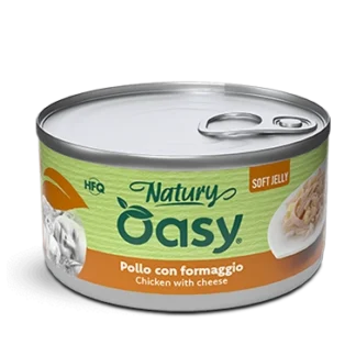 Oasy Natury Φιλέτο Κοτόπουλο με Τυρί σε μαλακό ζελέ 85g