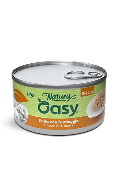 Oasy Natury Φιλέτο Κοτόπουλο με Τυρί σε μαλακό ζελέ 85g 1 Oasy Natury Φιλέτο Κοτόπουλο με Τυρί σε μαλακό ζελέ 85g