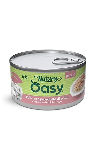 Oasy Natury Φιλέτο Κοτόπουλο με Ζαμπόν σε μαλακό ζελέ 85g 1 Oasy Natury Φιλέτο Κοτόπουλο με Ζαμπόν σε μαλακό ζελέ 85g