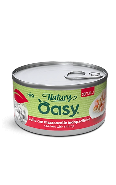 Oasy Natury Φιλέτο Κοτόπουλο με Γαρίδα σε μαλακό ζελέ 85g 1 Oasy Natury Φιλέτο Κοτόπουλο με Γαρίδα σε μαλακό ζελέ 85g