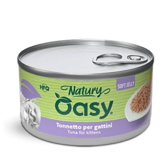 Oasy Natury Φιλέτο Τόνος για Γατάκι σε μαλακό ζελέ 85g