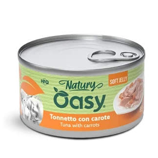 Oasy Natury Φιλέτο Τόνος με Καρότο σε μαλακό ζελέ 85g