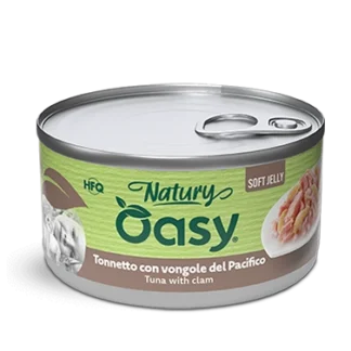 Oasy Natury Φιλέτο Τόνος με Αχιβάδα σε μαλακό ζελέ 85g